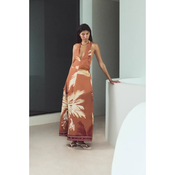 Aje Sol Halter Maxi Dress in Ember | Maxi Dresses | Coveti