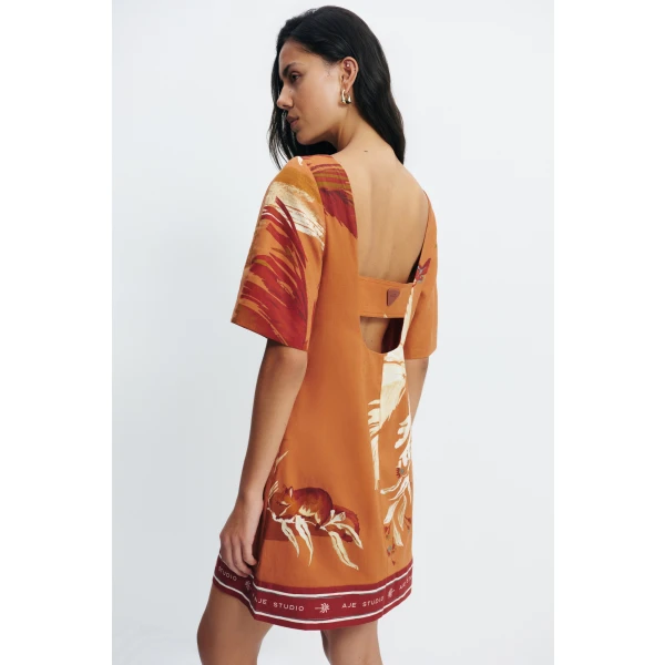 Aje Sol Mini Dress in Ember | Mini Dresses | Coveti