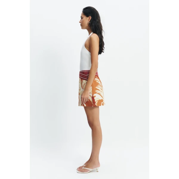 Aje Sol Mini Skirt in Ember | Skirts | Coveti
