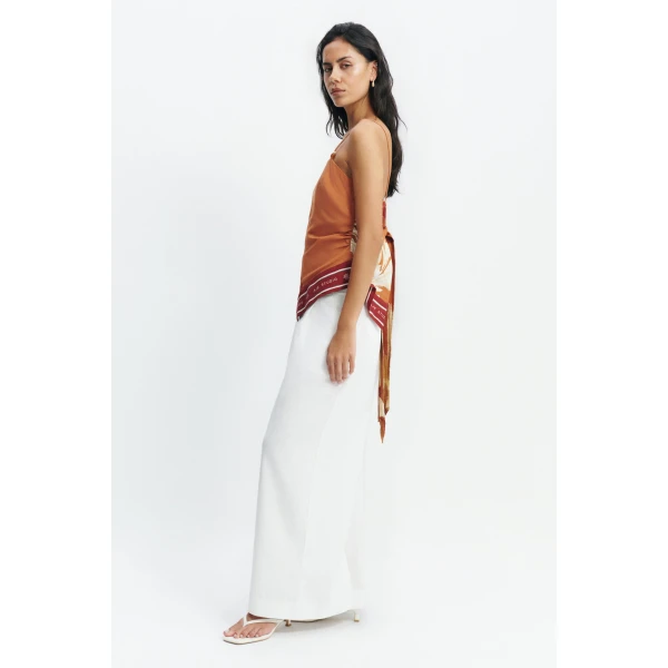 Aje Sol Scarf Top in Ember | Tops | Coveti