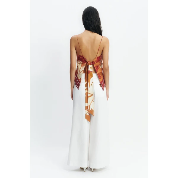 Aje Sol Scarf Top in Ember | Tops | Coveti