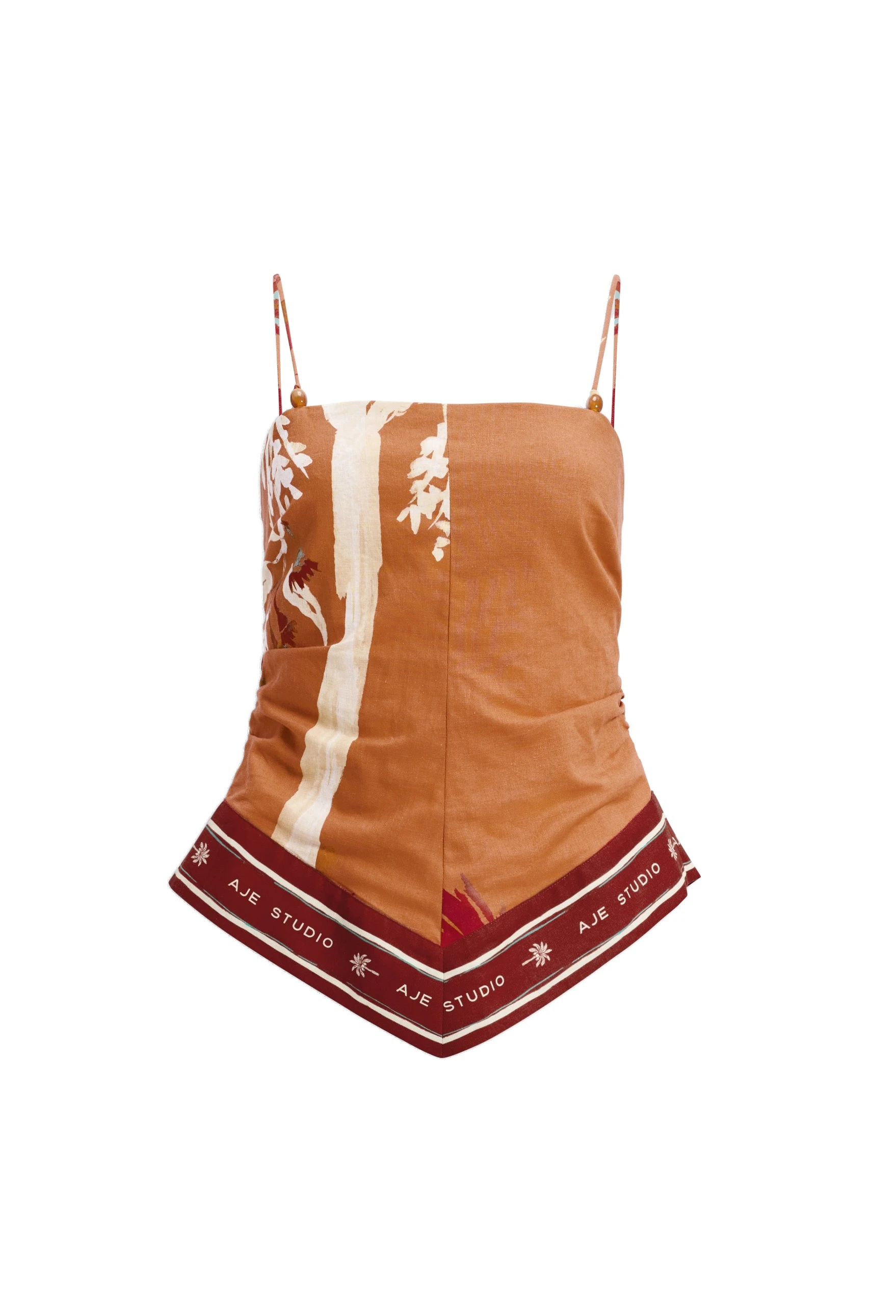 Aje Sol Scarf Top Ember Aje Sol Scarf Top in Ember | Tops | Coveti