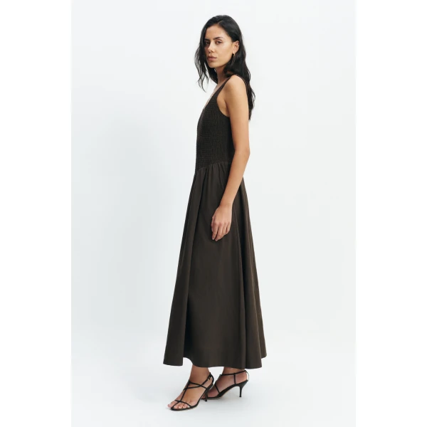 Aje Solstice Maxi Dress in Chocolate | Maxi Dresses | Coveti