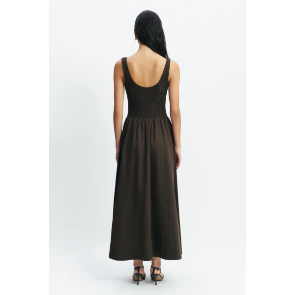 Aje Solstice Maxi Dress in Chocolate | Maxi Dresses | Coveti