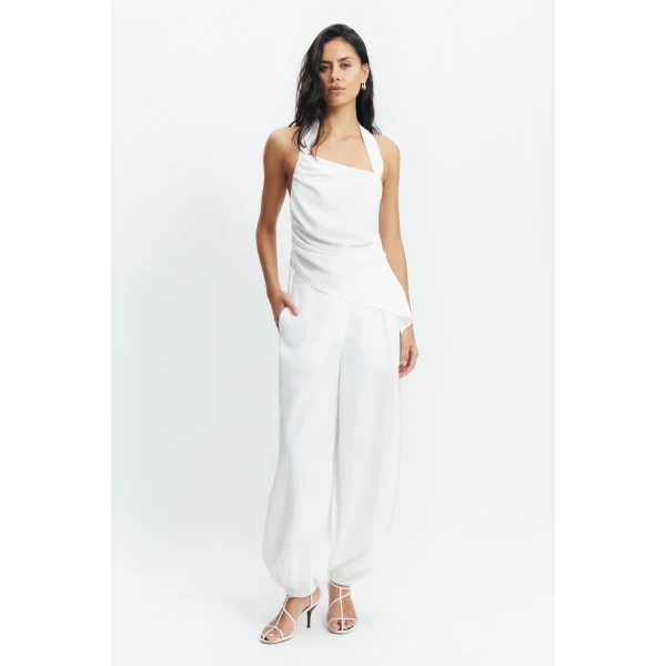 Aje Sophie Asymmetrical Top in White | Tops | Coveti