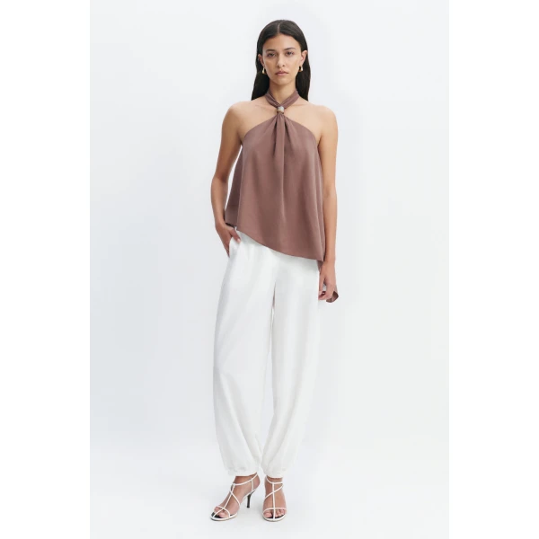 Aje Sophie Harem Pant in White | Pants | Coveti