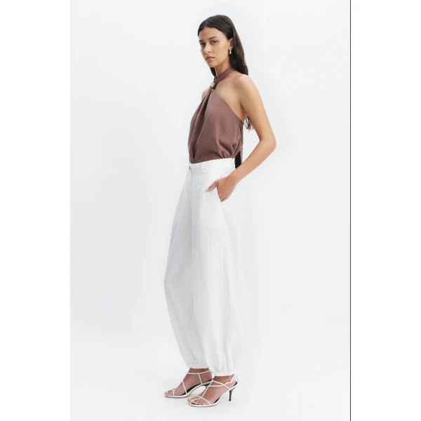 Aje Sophie Harem Pant in White | Pants | Coveti