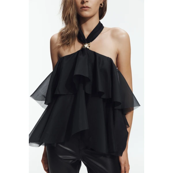 Aje Sorela Top in Black | Tops | Coveti