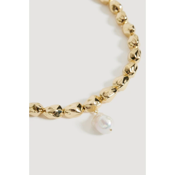 Aje Spencer Necklace in Gold/Pearl | Necklace | Coveti
