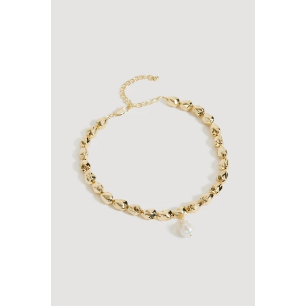Aje Spencer Necklace in Gold/Pearl | Necklace | Coveti