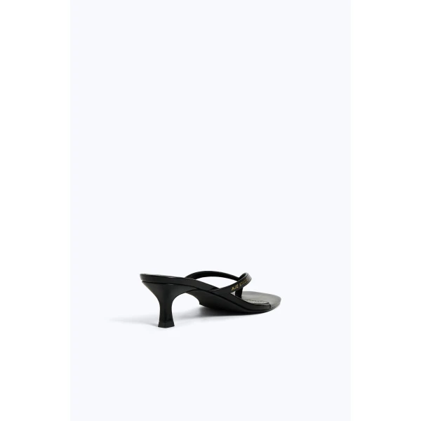 Aje Studio Thong Heel in Black | Heels | Coveti