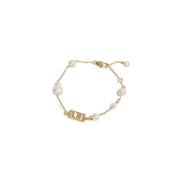 Swept Logo Pearl Bracelet