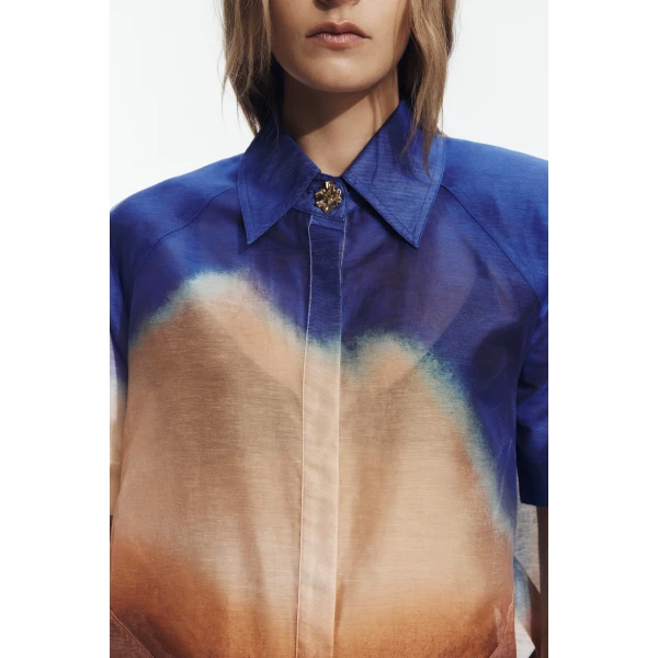 Azure Dip Dye tops