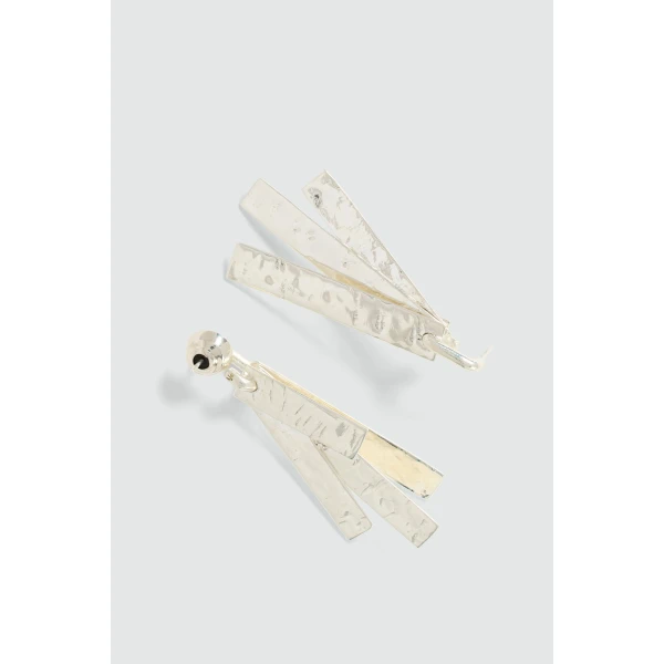 Aje Tanis Multi Drop Earrings in Silver | Earrings | Coveti