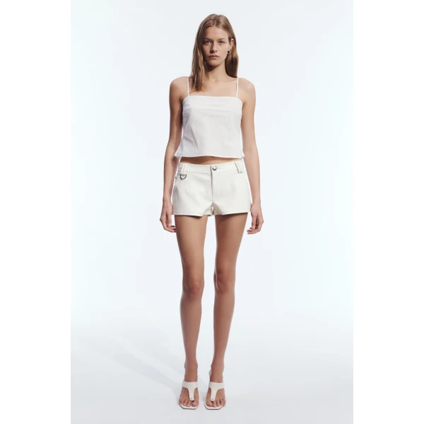 Aje Tommi Shorts in Ivory | Shorts | Coveti
