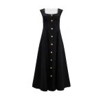 Aje Tova Midi Dress in Black | Midi Dresses | Coveti