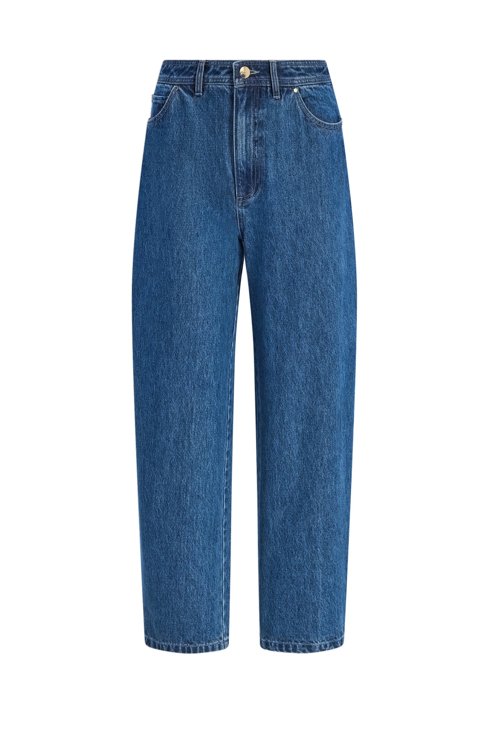 Aje Tully Bubble Crop Jean Coastal Wash Aje Tully Bubble Crop Jean in Coastal Wash | Pants | Coveti
