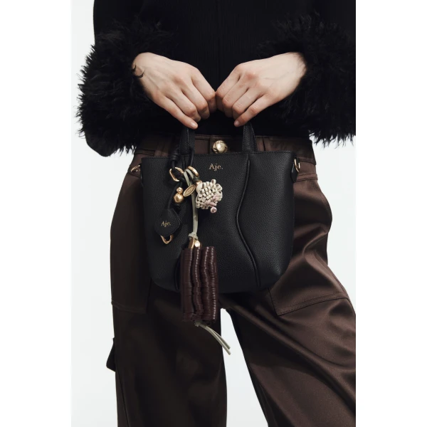 Aje Untold Mini Tote in Black | Totes & Top-Handle Bags | Coveti