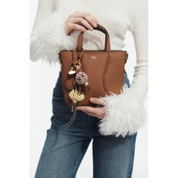 Aje Untold Mini Tote in Spiced Chai | Totes & Top-Handle Bags | Coveti