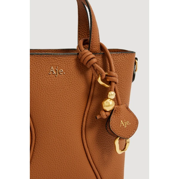 Aje Untold Mini Tote in Spiced Chai | Totes & Top-Handle Bags | Coveti