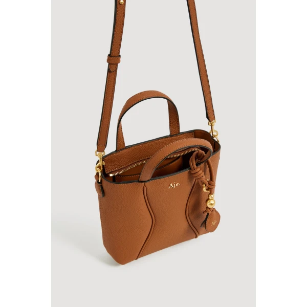 Aje Untold Mini Tote in Spiced Chai | Totes & Top-Handle Bags | Coveti