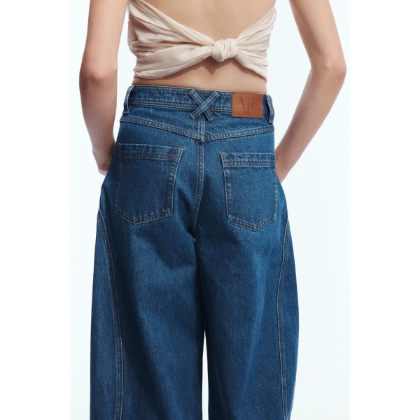 Aje Vaila Denim Jeans in Deep Blue Wash | Pants | Coveti
