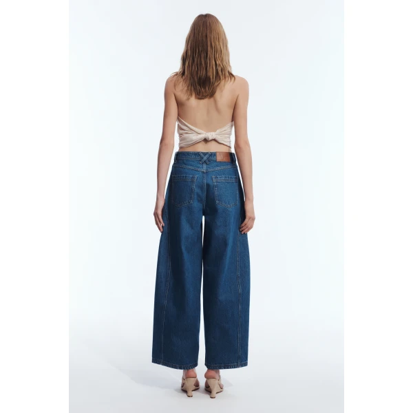 Aje Vaila Denim Jeans in Deep Blue Wash | Pants | Coveti