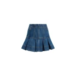 Aje Vaila Denim Mini Skirt in Deep Blue Wash | Skirts | Coveti