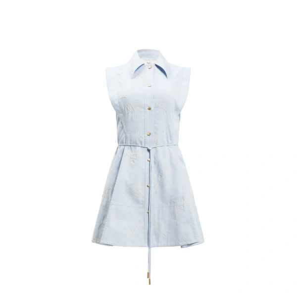 Aje Vaila Mini Dress in Cloud Blue | Mini Dresses | Coveti