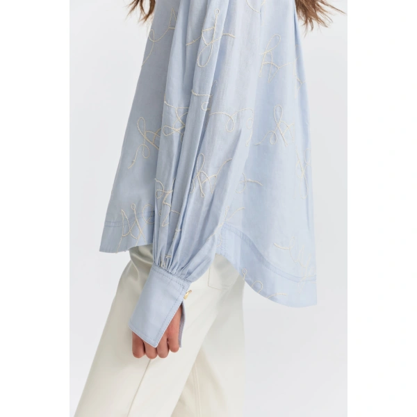 Aje Vaila Shirt in Cloud Blue | Shirts | Coveti
