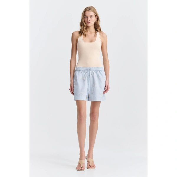 Aje Vaila Short in Cloud Blue | Shorts | Coveti
