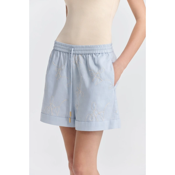 Aje Vaila Short in Cloud Blue | Shorts | Coveti