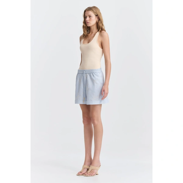 Aje Vaila Short in Cloud Blue | Shorts | Coveti