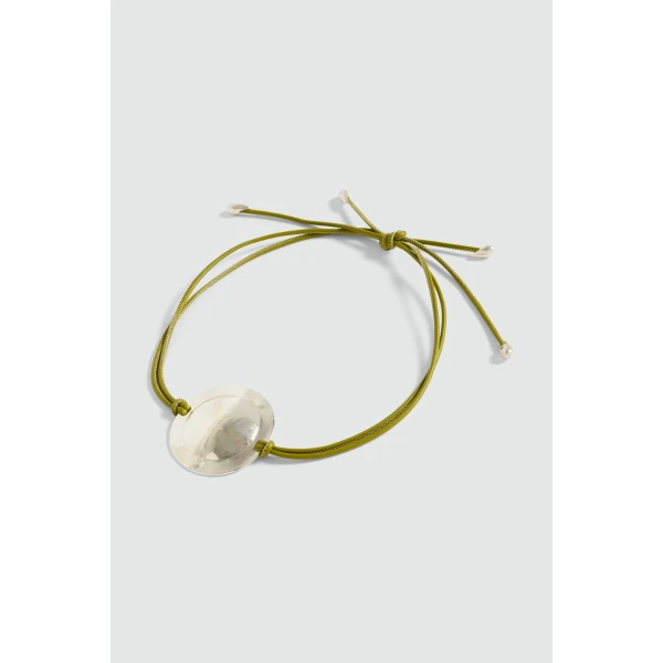 Aje Vento Necklace in Avocado/Silver | Necklace | Coveti
