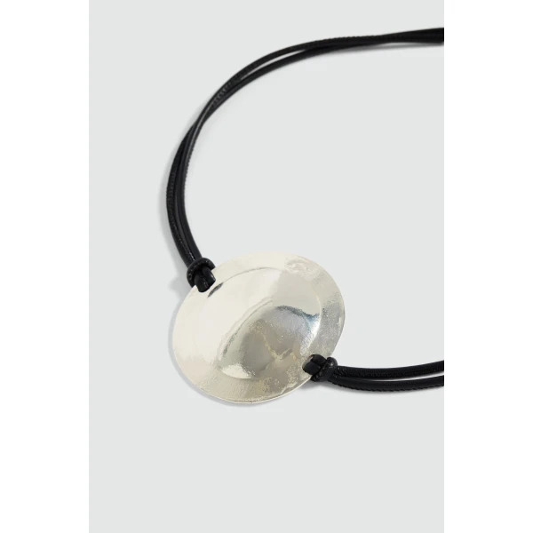 Aje Vento Necklace in Black/Silver | Necklace | Coveti