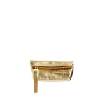 Aje Verona Eel Emboss Small Clutch in Gold Eel | Clutch Bags | Coveti