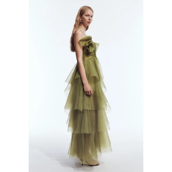 Aje Vionette Gown in Avocado | Evening Gowns | Coveti