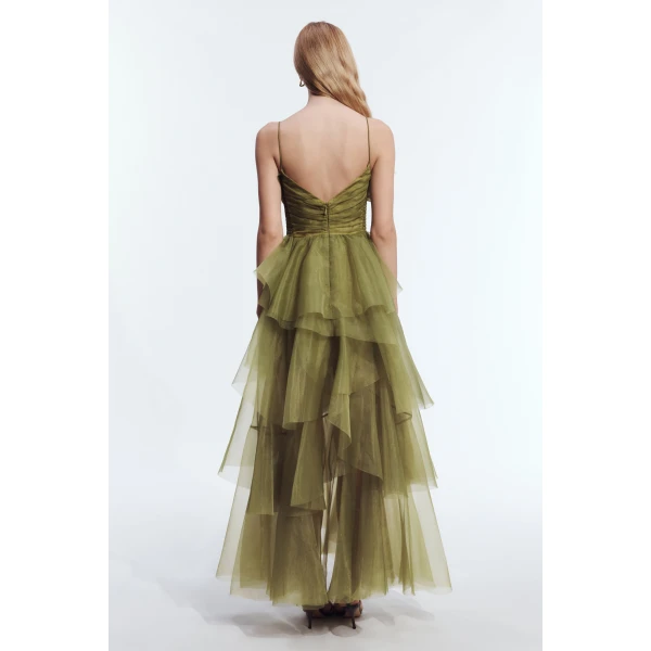 Aje Vionette Gown in Avocado | Evening Gowns | Coveti