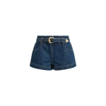 Aje Viva Belted Denim Short