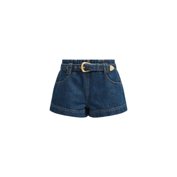 Viva Belted Denim Short