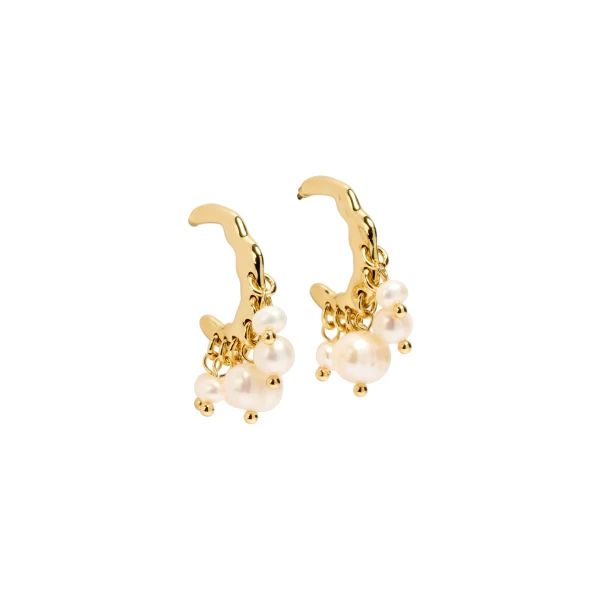 Aje Viva Pearl Drop Earring in Gold/Pearl | Earrings | Coveti