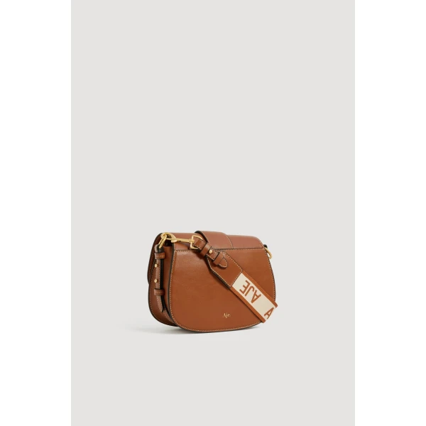Aje Viva Small Saddle Bag in Spiced Chai | Shoulder & Crossbody Bags | Coveti