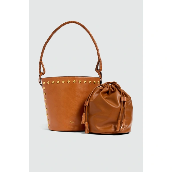 Aje Wild Bucket Bag in Spiced Chai | Totes & Top-Handle Bags | Coveti
