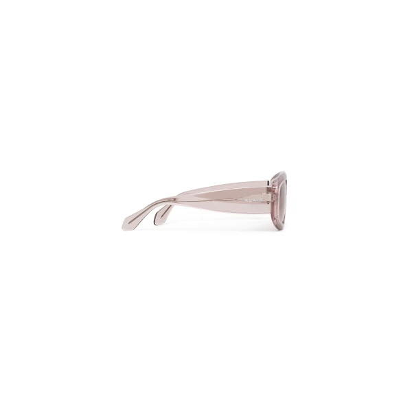 Alaia Aviator Mask Sunglasses in Brown and Caramel | Sunglasses | Coveti