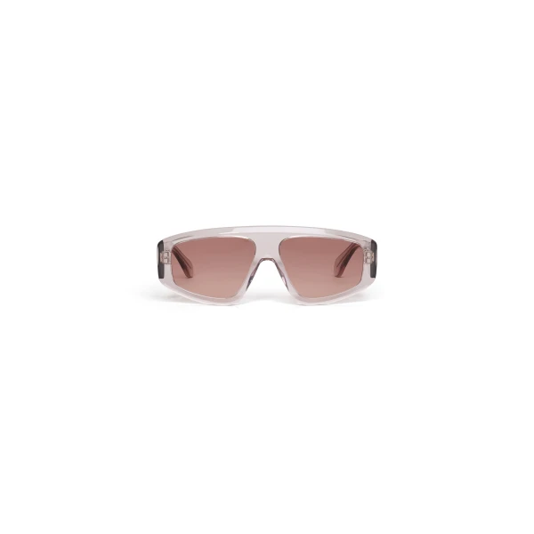 Alaia Aviator Mask Sunglasses in Brown and Caramel | Sunglasses | Coveti