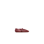 Alaia Ballet Flats in Fishnet, Carmine | Flats | Coveti