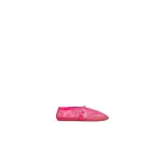 Alaia Ballet Flats in Fishnet, Fuchsia | Flats | Coveti