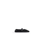 Alaia Ballet Flats in Satin Cord, Black | Flats | Coveti