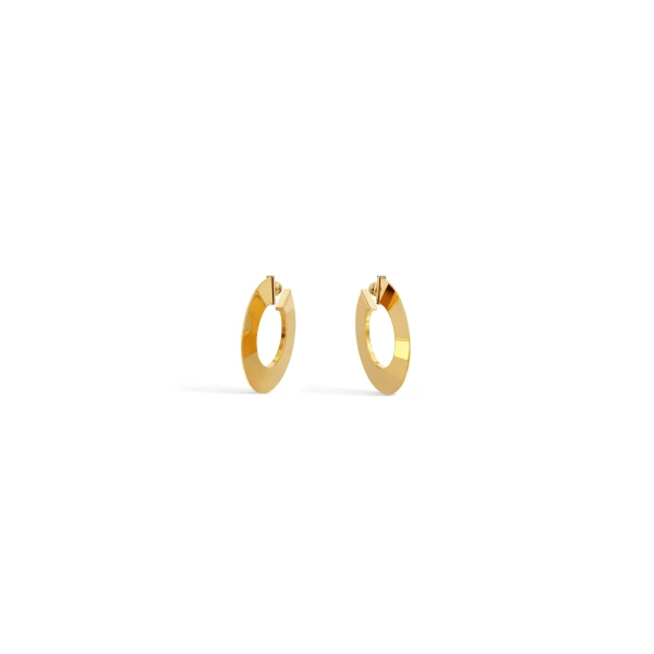 Alaia Blade Hoops in Gold | Earrings | Coveti