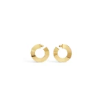 Alaia Blade Hoops in Gold | Earrings | Coveti